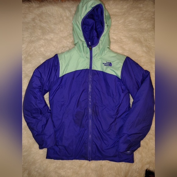 The North Face Reversible Purple Hooded Jacket - Picture 6 of 9